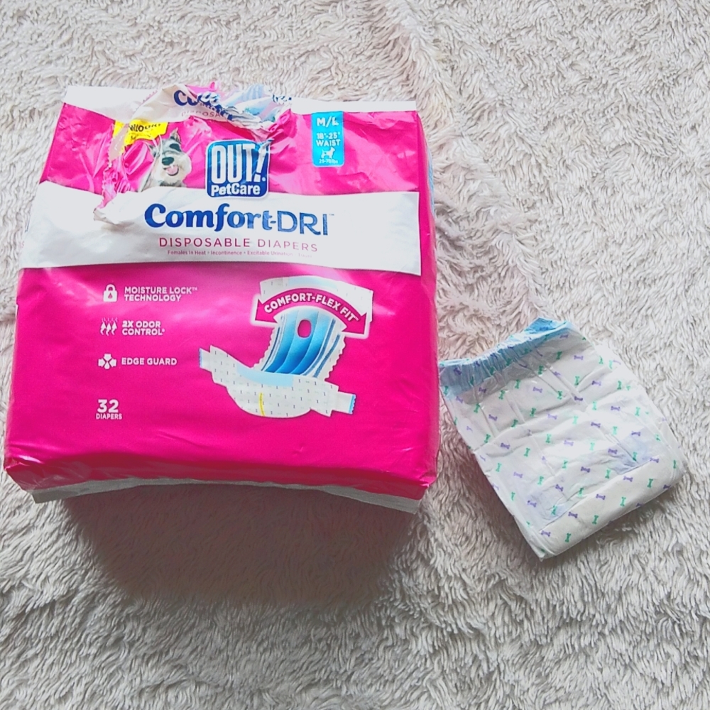 Dog Diapers - Comfort-Dri disposable size M/L